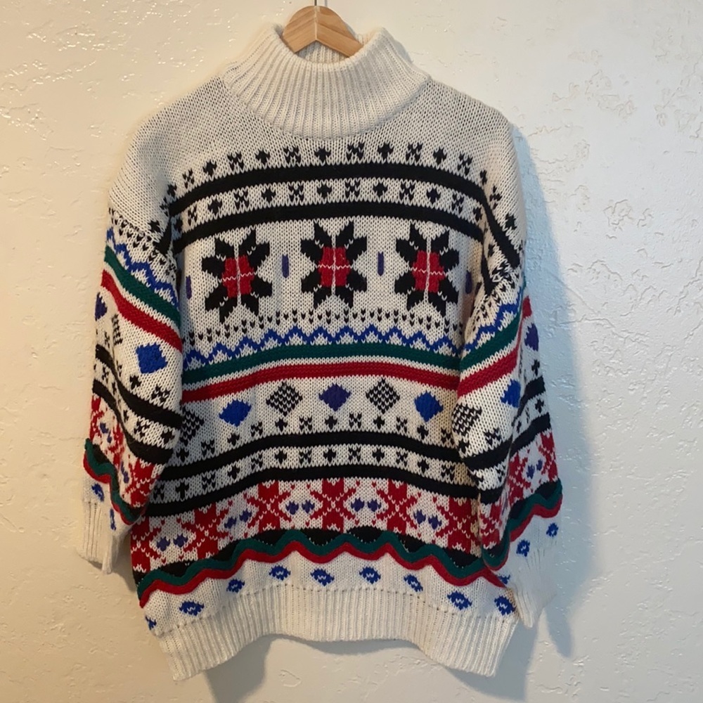 Vintage Susann D Chunky Knit Sweater Size:L